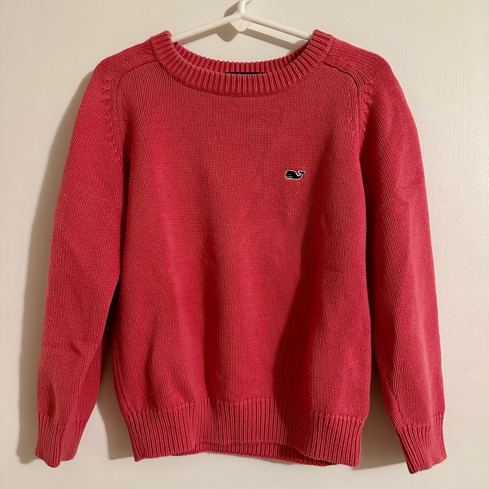 Vineyard Vines Boys Coral Crew Neck Sweater - v good condition (Sz 5)